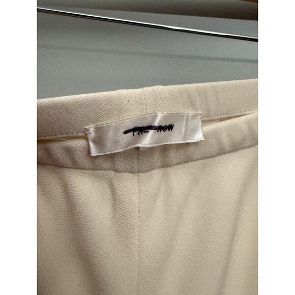 The Row Gala Wide Leg Cady Pants stretch Ivory Size XL $1090 Sold Out - Picture 4 of 8